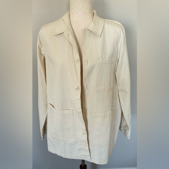 NWOT | Universal Thread | Button-Down Shacket Blazer | Cream | Small - Picture 1 of 3